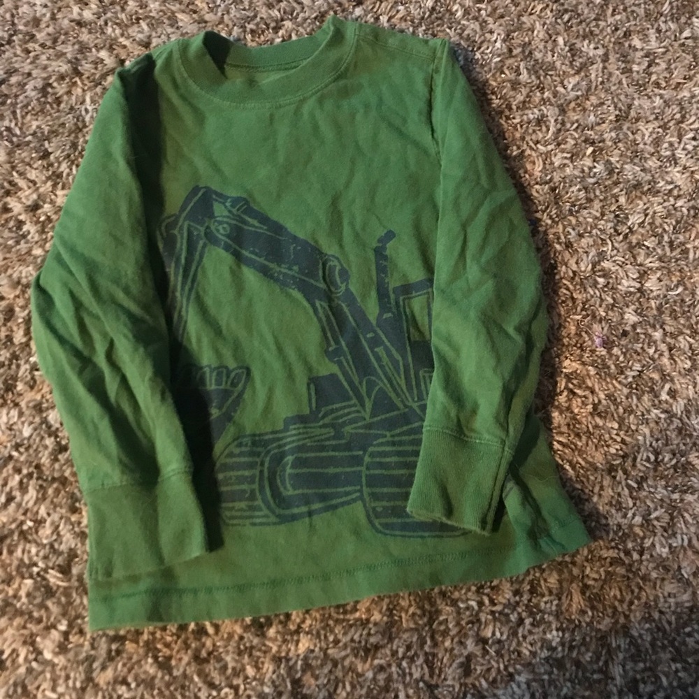 Boys 5T Old Navy Tractor Long Sleeve Tee